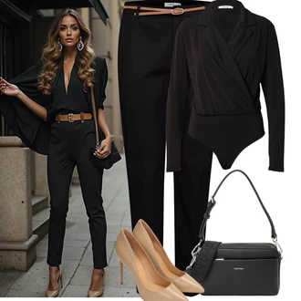 Koža Outfit sa Bež/Bijela/Smeđa Pumpica S Visokim Prednjim Dijelom/Udobna pumpa/Vintage Pumpa/Elegantna Cipela/Salonka & Visoki Pet/Salonka Na Visoku Petu Kazar "Outfit na léto"