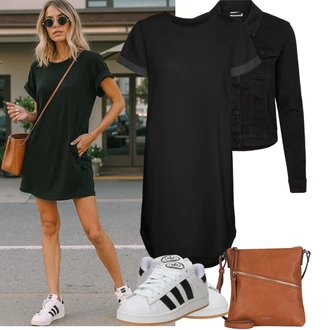 Léto Outfit s Černá/Tmavě modrá Noisy may "Tenue pour l'été"