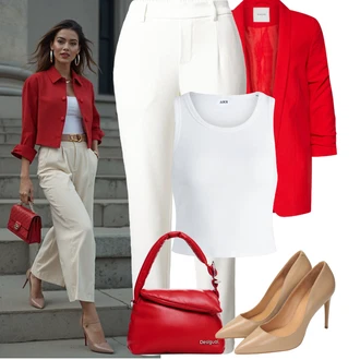 Koža Outfit sa Bež/Bijela/Smeđa Pumpica S Visokim Prednjim Dijelom/Udobna pumpa/Vintage Pumpa/Elegantna Cipela/Salonka & Visoki Pet/Salonka Na Visoku Petu Kazar "Outfit na léto"