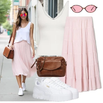 Outfit sa Krem/Bijela Majica I Top Veći Broj/Žensko donje rublje i kupaći kostimi/Kupaći Kostim Za Veću Veličinu/Bluza Veći Broj JdY "Moderan look za slobodno vrijeme"