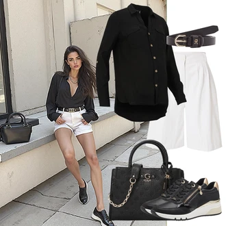 outfit mit Tommy Hilfiger "udoben poletni videz"