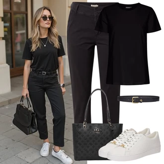 Bombaž outfit mit Rdeča/Črna/Khaki/Temno siva/Temno rdeča/Vinsko rdeča/Temno rjava Part Two "udoben poletni videz"