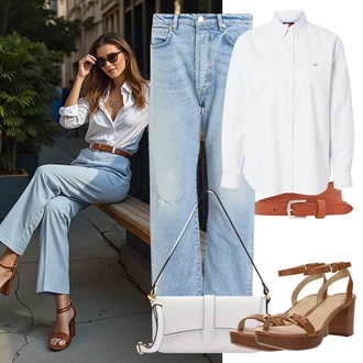 Outfits with blue jeans "udoben poletni videz"
