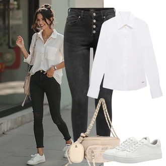 Dlouhé Outfit s Béžová Pásková taška/Plážová Taška/Vějířová brašna/Malá Taška/Kosmetická Taštička/Taška do pasu Steve Madden "Letní oblečení"