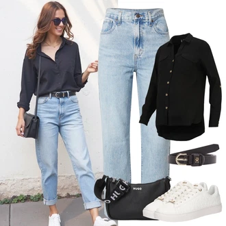 outfit mit Tommy Hilfiger "udoben poletni videz"