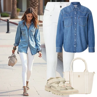 outfit mit Tommy Hilfiger "udoben poletni videz"