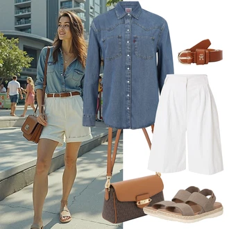 outfit mit Tommy Hilfiger "udoben poletni videz"
