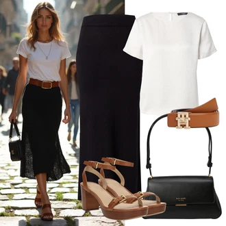 outfit mit Tommy Hilfiger "videz za poletno večerjo"