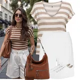 Outfity s bílými šortkami image