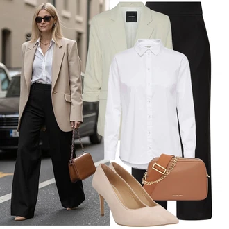 Zapínání na knoflíky Outfit s Bílá/Krémová Halenka Halenkové Body/Halenka se Stojatým Límcem/Halenka Slim Fit/Blůza s knoflíčkem/Businessová Halenka/Halenka s Dlouhým Rukávem/Žehlení odolná blůza JdY "Skvělý pro volný čas"