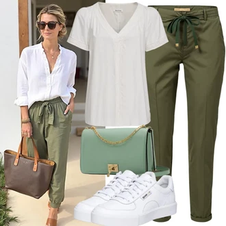 Outfity pro léto Estetika s Bílá Teniska na platformě Puma "Elegantní Letní Outfit"Look: Estetika, Bad Taste, Hip Hop, Skater, Sportovní