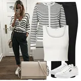 Bílé Nazouvací Tenisky   Outfity image