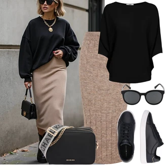 Ležérní Outfit s Modrá/Černá/Tmavě modrá Teniska Kožené Tenisky/Nízká Teniska/Úzká Teniska Tommy Hilfiger "Volnočasový Outfit"Look: Bad Taste, Ležérní, Hip Hop, Rap, Skater, Chytrý příležitostný, Sportovní, Techno