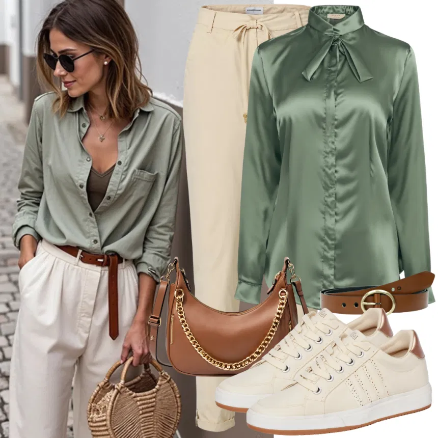 Kombinace Širokých Kalhot