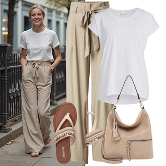 Outfity pro baculky Jaro s Šedá/Béžová/Hnědá Velká taška/Taška/Taška Přes Rameno/Brašna/Shopper taška/Sportovní Taška Přes Rameno Tamaris "Stylový vzhled pro volný čas"