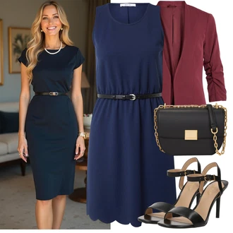 Elegantní outfity Úzký s Červená/Tmavě červená/Vínová Nezařazené Vila "Outfit na léto"