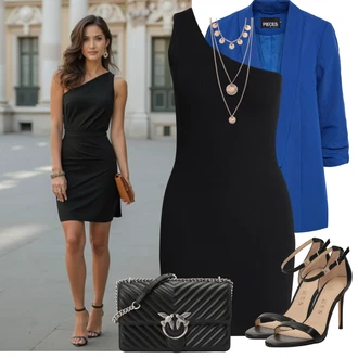 Outfit s Růžová/Zlatý Sada šperků/Náhrdelník/Bohatě zdobený Náhrdelník/Statement Náhrdelník Pilgrim "Outfit na léto"