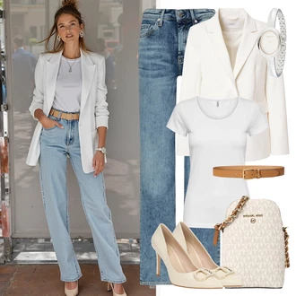 Okrogel izrez outfit mit Siva/Krem/Srebrna/Bela Majica s kratkimi rokavi/Majica/Klasična Dolžina/Moški tekaški copati/Casual Majica/Funkcijska Majica/Športna majica Only "popoln poletni videz"