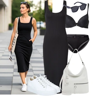Outfity pro léto s Černá/Růžová Pánské boty ve velikosti 11/Bezdrátová podprsenka/Odlehčovací podprsenka/Podprsenka Bez Kostic/Push-Up Podprsenka/Podprsenka s kosticemi/Podprsenka Balconette/Vyztužený podprsenek/Zmenšující Podprsenek HUNKEMÖLLER, Černá/Tmavě modrá/Tmavě šedá/Bílá Slip S Nízkým Pasem/Klasické kalhotky/Tanga/Brazilské Kalhotky/Průhledná kalhotka/Spodní kalhotky Tommy Hilfiger Underwear, Černá Edited "Lehký outfit"