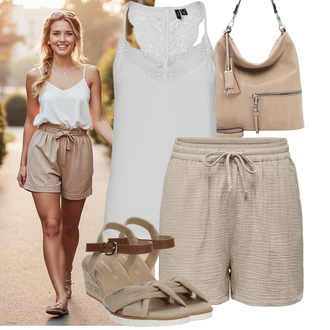 Outfity pro baculky Jaro s Šedá/Béžová/Hnědá Velká taška/Taška/Taška Přes Rameno/Brašna/Shopper taška/Sportovní Taška Přes Rameno Tamaris "Stylový vzhled pro volný čas"