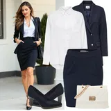 Bílé sukně outfity image