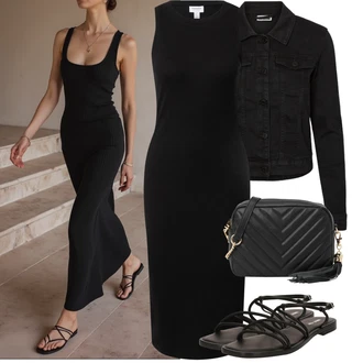Punije Outfit sa Crna Haljina Veći Broj aware "Outfit na léto"