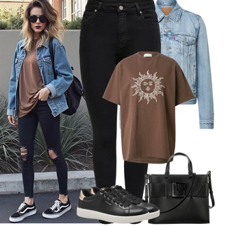 Outfity z džínu s Modrá/Světle Modrá Nezařazené levi's ® "Outfit na léto"