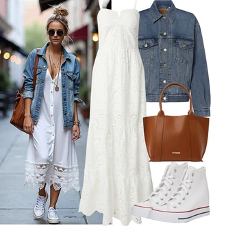 Kombinacije za ljeto sa Nekategorizirano Converse "Outfit na léto"