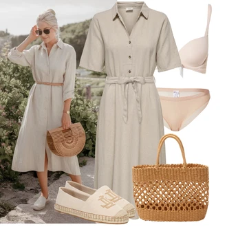 Outfit s Béžová/Růžová/Oranžová Klasické kalhotky/Průsvitná kalhotka/Tanga/Průhledná kalhotka/Spodní kalhotky/Slip S Nízkým Pasem/Formující Kalhotky/Brazilské Kalhotky Tommy Hilfiger Underwear "Sommerliche Bekleidung"