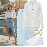 Kombinace Halenek a Džínových Sukní image