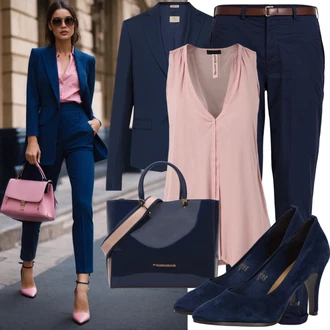 Outfit s Tmavě modrá Chinos/Úzká Kalhoty/Mušelínové kalhoty/3/4 Kalhoty/Navlékací Kalhoty/Business Kalhoty/Obleková Kalhoty GANT "Stylová letní nálada"