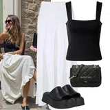 Bílé sukně outfity image