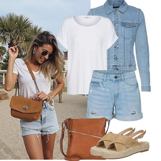 Outfity z džínu "Tenue pour l'été"