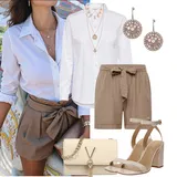 Chytrý Příležitostný Styl s Kraťasy Outfity image