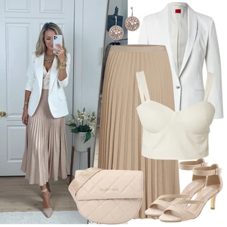 Outfit s Růžová/Červená/Zlatý Visací/Přívěsek do ucha/Sponka do ucha Fossil "Letní Outfit"