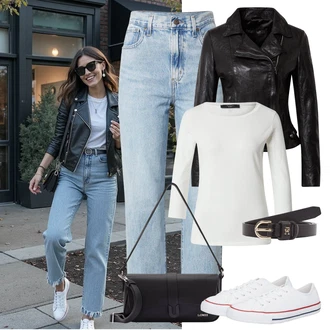 Poletje outfit mit Temno rjava/Rjava/Bela Platnena Superga/Superge Nizka/Plato-Sneaker/Ozka Superga/Superge brez vezalk/Superge Luknjasta/Superge Z Bočno Zadrgo/Teddy Superga Converse "udoben jesenski videz"