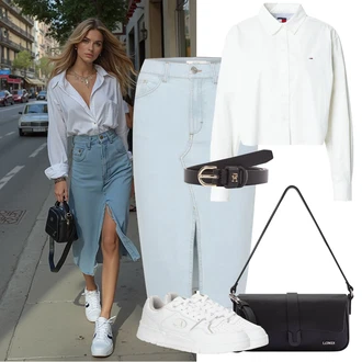 outfit mit Tommy Hilfiger "udoben poletni videz"