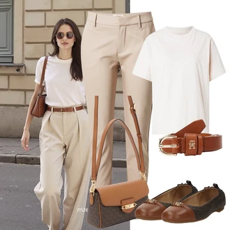outfit mit Rjava Torba za čez ramo MICHAEL Michael Kors "udoben poletni videz"