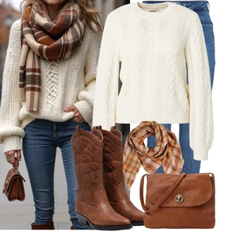 90tá léta Outfit s Modrá/Světle modrá Džínové Legíny/Jeggings/Skinny Kalhoty Only "Lehký outfit"Look: Styl, 90tá léta, Boho, Cool, Francouzské, Bezešvé