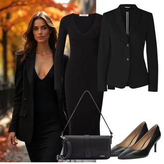 Purple outfits "eleganten jesenski videz"