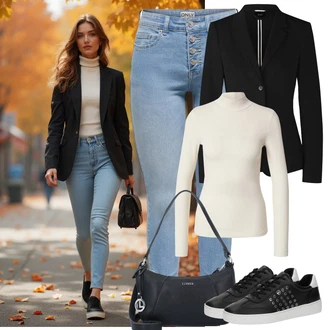 Purple outfits "eleganten jesenski videz"