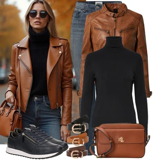 Outfity z 90. let Styl s ?edá/Modrá Ko?ená bunda/High Waist D?ínové Kalhoty/Termální D?íny/Navlékací d?íny/Push up D?ín/Kotníková Bota/Ko?ené Boty/Slim Fit D?íny/D?íny s Rozparkem/Motorká?ské D?íny/Dámské D?íny s Délkou 7/8/Zimní bunda Only "Vkusný podzimní outfit"