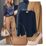 Outfity s jednobarevnými halenkami image