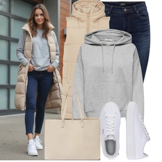 Móda pro plnoštíhlé Outfit s Tmavě modrá Kožené Boty/Push up Džín/Navlékací džíny/Džíny s Nízkým Sedem/Slim Fit Džíny/Termální Džíny/Zimní bunda/Kožená bunda/High Waist Džínové Kalhoty Only "Trendový podzimní outfit"