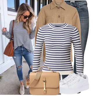 Outfit s Béžová/Khaki/Hnědá Udržitelná Bunda/Podzimní Bunda/Uniformní Bund/Manšestrová Bunda/Vlněná Bund/Košilová Bunda Vila "Trendový podzimní outfit" Outfit s Béžová/Khaki/Hnědá Udržitelná Bunda/Podzimní Bunda/Uniformní Bund/Manšestrová Bunda/Vlněná Bund/Košilová Bunda Vila "Trendový podzimní outfit"