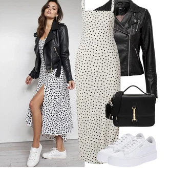 Léto Outfit s Černá/Červená Kožené Bund Bunda z Umělé Kůže/Motorkářská bunda/Motorkářské Bund/Kožené Bund Only "Podzimní Outfity"