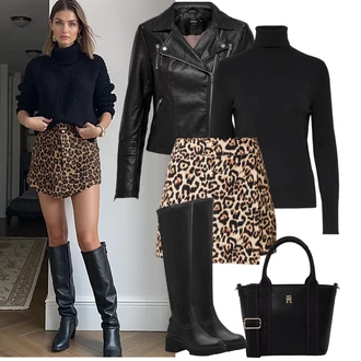 Léto Outfit s Černá/Červená Kožené Bund Bunda z Umělé Kůže/Motorkářská bunda/Motorkářské Bund/Kožené Bund Only "Podzimní Outfity"