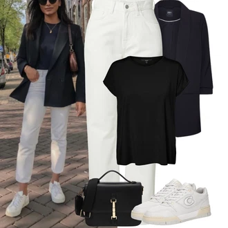 Outfity s "mom" džínami "Podzimní Outfity"