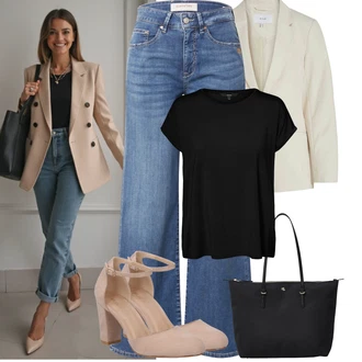 Narozeniny Outfit s Růžová/Béžová/Hnědá Nezařazené About You "Podzimní Outfity"Look: Bar, Koncert, Zvláštní příležitosti, Valentýn, 18. narozeniny, Biřmování, Narozeniny