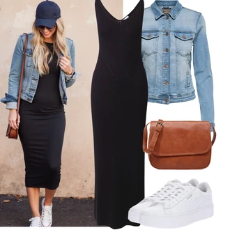 Outfity pro zábavu Elegantní, Sportovní s Tmavě modrá/Černá Nezařazené about you x toni garrn, Bílá Nízká Teniska/Teniska s dírkovaným vzorem/Úzká teniska/Teniska na platformě Puma "Podzimní Outfity"Look: Rad, Emo, Old Money, Příliš oblečený, Elegantní, Burleska, Estetika, Bad Taste, Ležérní, Disko, Skater, Sportovní, Unisex